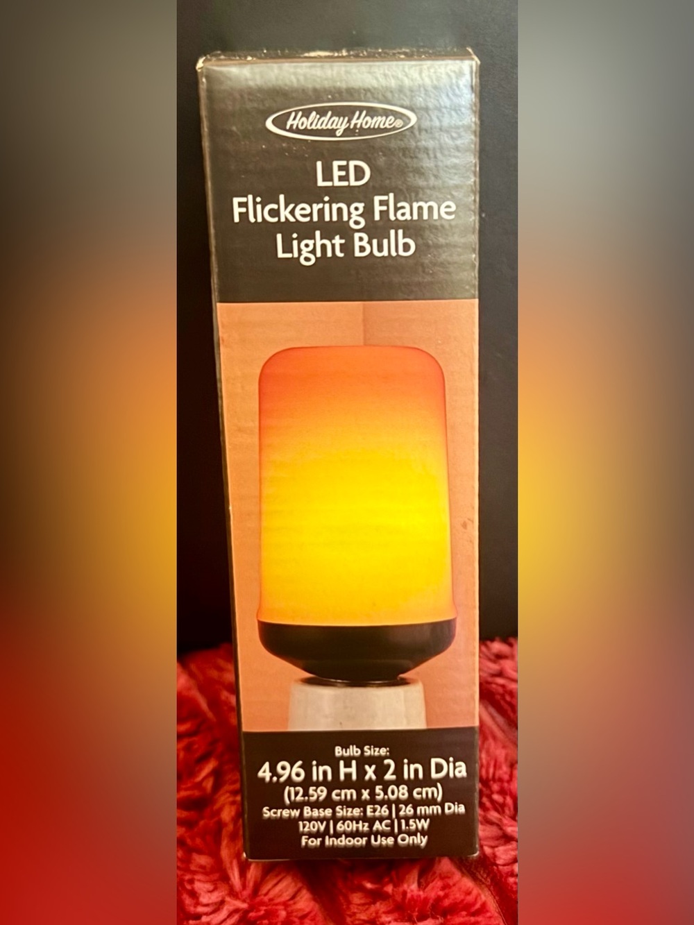 🧡 LED Flickering Flame Light Bulb